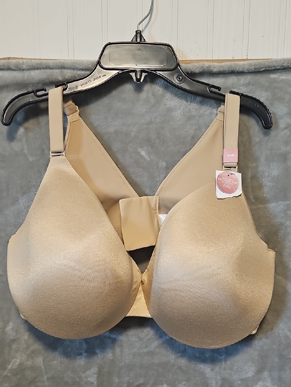NWT Lane Bryant Cacique Backsmoother Nude Bra 44DD